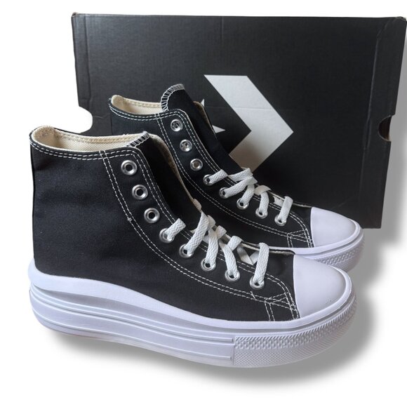 Converse Chuck Taylor All Star Move Platform High Top Women’s 8 Sneaker 568497C - Picture 2 of 12